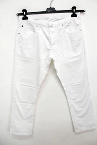 GUESS Hombre Pantalone Talla 31/46 Vaqueros Algodón Blanco Jadear Logo - Imagen 1 de 10