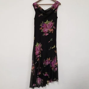 Connected Apparel Womens Y2K Floral Fairy Grunge Maxi Dress Size XL Whimsigoth - Picture 1 of 9
