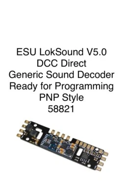 ESU LokSound V5.0 DCC Direct ~  Blank Sound Decoder ~ PNP Style 58821 - Image 1 of 2