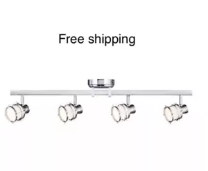 Hampton Bay 4-Light Pewter Integrated LED Track Lighting Fixture - Picture 1 of 4