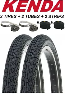 Kenda Kontact K841 20" BMX Pneumatici Bicicletta + Tubi Valvola Schrader + KIT Strisce Cerchio - Foto 1 di 2