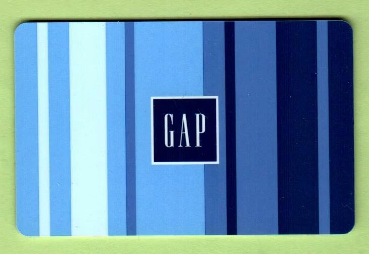 Tarjeta de regalo GAP Blue Vertical Stripes 2005 (0 $) Foto 1 de 1