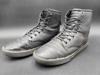 Botas Dr. Martens para mujer 8 Sheridan altas de cuero negro con cordones Foto 1 de 4