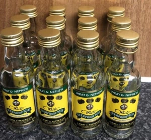 Empty Wray & Nephew 50 x 5cl Miniature Glass Overproof White Rum Bottles - Picture 1 of 1