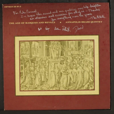 ANNAPOLIS BRASS QUINTET: the age of masques and revels ANTIGUA 12" LP 33 RPM - Image 1 of 2