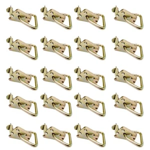 20 Pack Heavy Duty E Track 2" D Ring Fitting for Enclosed Trailer Tie Down Strap - Bild 1 von 7