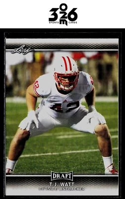 T.J. Watt 2017 Leaf Draft #62 Wisconsin Badgers - Image 1 of 2