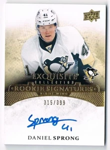 2015-16 Exquisite Collection Rookie Signatures Autograph Daniel Sprong /399 - Picture 1 of 1