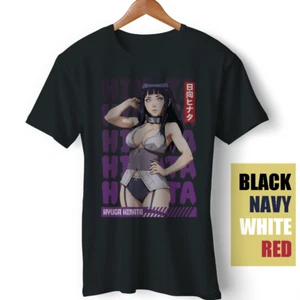 Camiseta Unisex Hinata Hyuga Naruto Anime Manga Japonés Waifu Divertido Regalo Otaku - Imagen 1 de 5