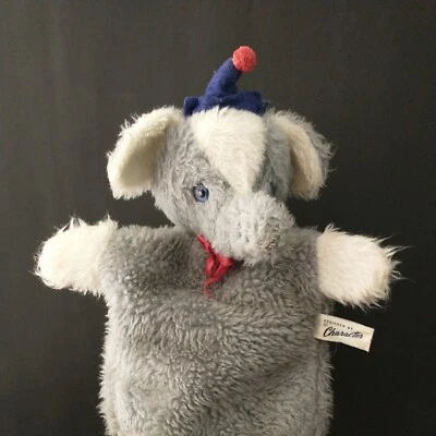Vintage Disney Dumbo Hand Puppet Plush by Character Novelty Co Elephant USA RARE - Image 1 of 4