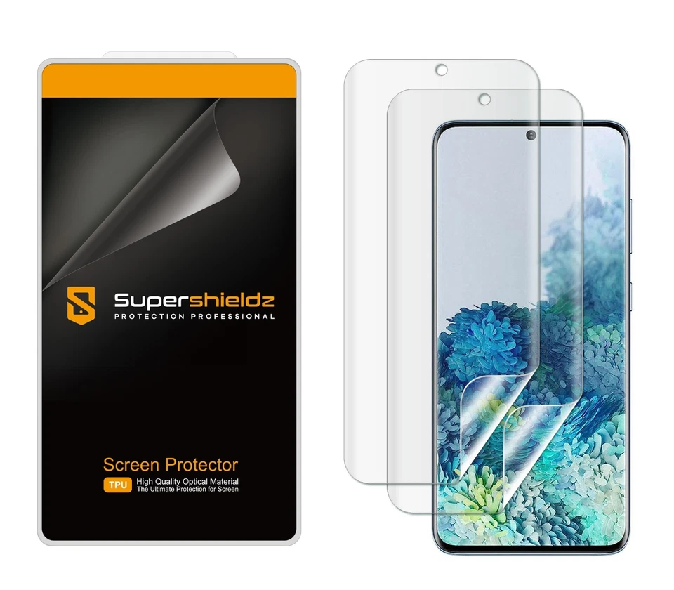 2X Supershieldz Clear Full Cover Screen Protector for Samsung Galaxy S20 Plus 5G - Image 1 of 2
