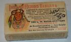 Antique box Indian Herbs Tablets Medicine Pills L.W Estes Washington D