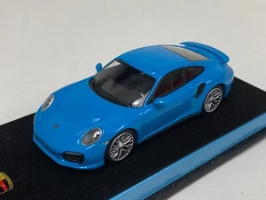 1/43 Minichamps Porsche 911 ( 991 ) Turbo Riviera Blue Custom Base - Bild 1 von 9