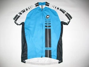 Assos SS.Mille Campionissimo Cycling Jersey Bike Shirt Men Blue White Size M - Picture 1 of 6
