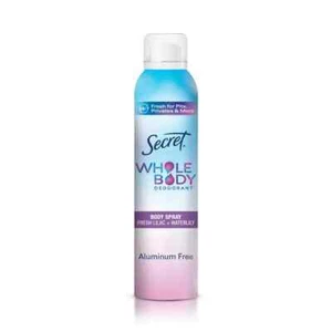 Secret Whole Body Women's Deodorant Aluminum Free Spray, Lilac & Waterlily 3.5oz - Picture 1 of 3