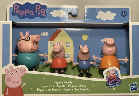 Peppa Pig, Mummy Pig, Daddy Pig & George Family Figures ( 4 Pack ) NEW IN BOX! Cover