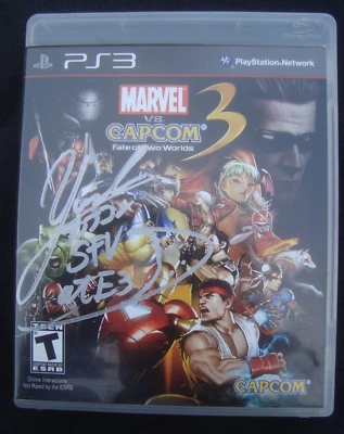 Marvel vs Capcom 3 Fate of Two Worlds PS3 PlayStation 3 Signed Yoshinori Ono - Image 1 of 3