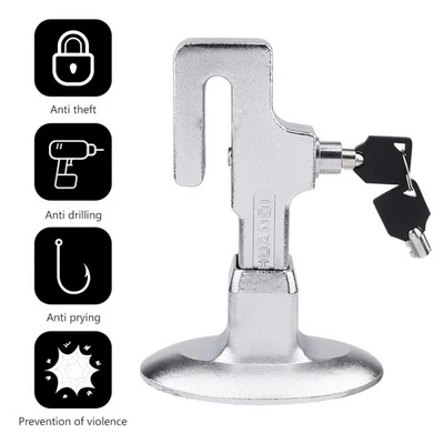 Anti-theft Car Brake Pedal Lock Security With Keys Stainless Steel Clutch Lo - Image 1 of 4