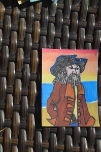 ACEO Original Art Card Pirate not a print - Picture 1 of 2