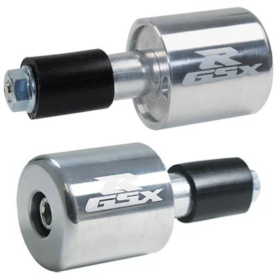[SASA] Silver CNC Laser Handle Bar Ends Grips Plug Made For Suzuki GSXR 600 750 - Image 1 of 4