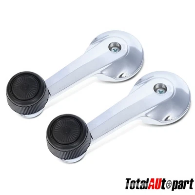 2x Manija de manivela de ventana interior de metal para Ford Mustang 1972-1973 izquierda y derecha Foto 1 de 4