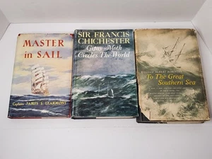 Vtg HC Book Lot Sailing Nautical Stories Real Life Tales of the High Seas - Picture 1 of 11