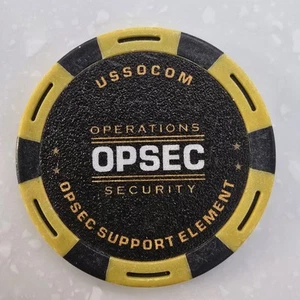 USSOCOM OPSEC Comando Operazioni Speciali Chip Poker Militare Professionale - Foto 1 di 3