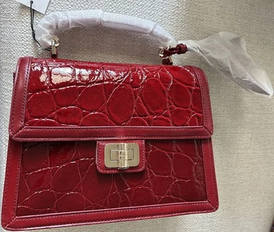 Brahmin Pequeño Hallie Rojo Claudine y Rosa Par Nuevo con Etiquetas🌹 Holiday Magic en Cada Detalle Foto 1 de 4