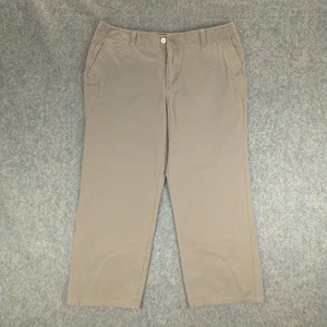 Eddie Bauer Pants Womens 14 Khaki Vashon Fit Chino Straight Leg Stretch Cotton - Picture 1 of 8
