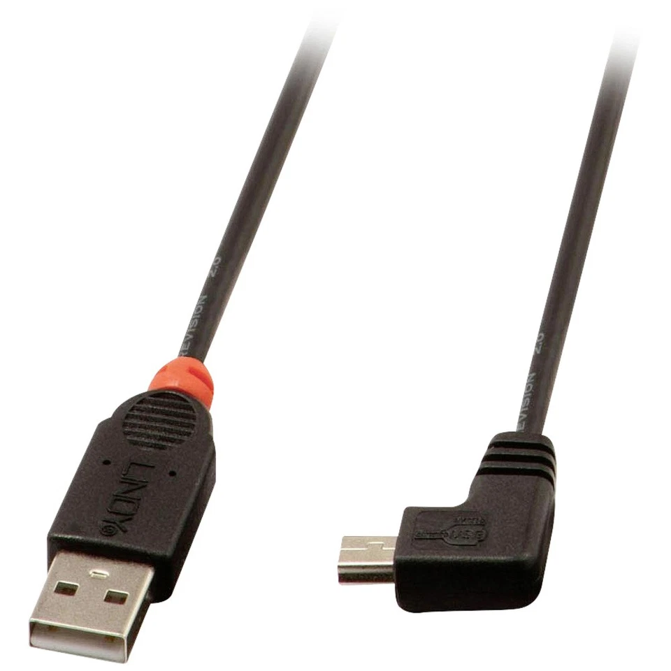 LINDY USB-Kabel  USB 2.0 USB-A Stecker, USB-Mini-B Stecker 2.00 m Schwarz  31972 - Bild 1 von 1