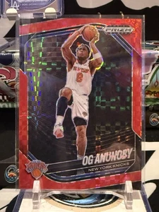 OG ANUNOBY 2024-25 PANINI PRIZM BLACK BASKETBALL RED POWER KNICKS /75 TZ 13D - Picture 1 of 2