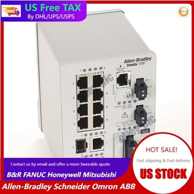 New Sealed Allen-Bradley 1783-BMS10CGL Ethernet Switch 10-Port Free Shipping - Image 1 of 4