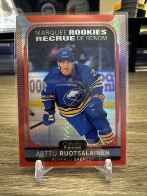 2021 O-Pee-Chee Platinum Marquee Rookies Red Prism Arttu Ruotsalainen /199 - Image 1 of 2