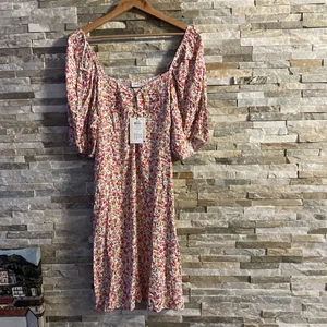 JDY Ladies Daisy Design Short Sleeve Summer Dress Size 14 BNWT - Picture 1 of 6