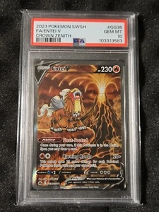 PSA 10 - Entei V - GG36/GG70 - 2023 - Crown Zenith - Pokemon - Picture 1 of 2