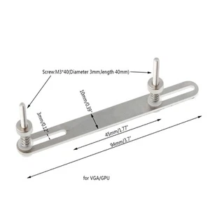 Stainless Steel Water Cooling Waterblock Buckles Layering with Screw for VGA GPU - Afbeelding 1 van 8