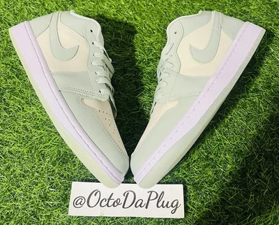 Nike Air Jordan 1 Low Seafoam Green Womens Sizes nby HF4078-100 - Image 1 of 4
