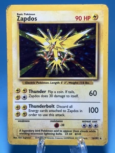 Zapdos Holo Base Set 16/102 Unlimited Rare - Picture 1 of 8