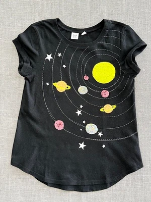 Gap Kids Sequin Graphic T-Shirt GIRLS Size XL 12-13 - Image 1 of 4