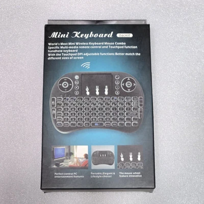 RoHs Mini Teclado Retroiluminado Inalámbrico Multimedia Control Remoto Xbox Playstation PC Tablet - Imagen 1 de 3