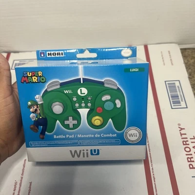 Sealed/New Wii U Luigi Hori Battle Pad Controller   - Image 1 of 4