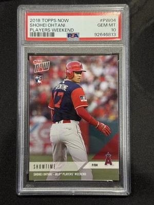 2018 Topps Now Players Weekend #PW-04 Shohei Ohtani RC PSA 10 GEM MINT MVP - Image 1 of 2