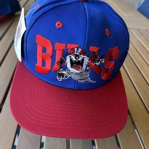 De colección NUEVO CON ETIQUETAS 90s Buffalo Bills Drew Pearson SnapBack Sombrero TAZ en NFL Gorra Sombrero - Imagen 1 de 9