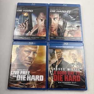 Die Hard Lot 2, Die Harder, A Good Day To Die, Live Free Bruce Willis Blu Ray - Picture 1 of 5