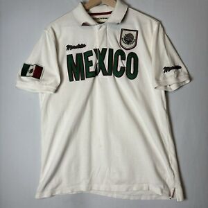 Mondetta RARE Mexico Soccer Polo T-shirt Green Logo Medium Vintage