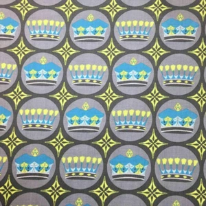 Kingdom Fabric #133210 Jessica Levitt Windham Princess Crown 3/4 YARD 100%Cotton - Picture 1 of 12