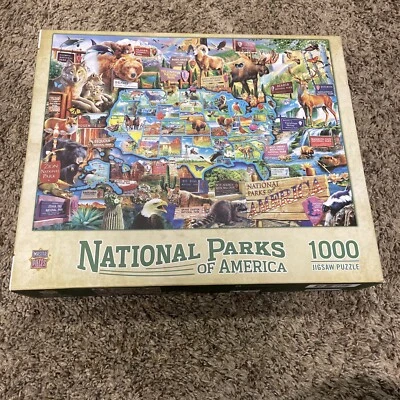 ✨ Quebra-cabeça Cavallini & Co - Parques Nacionais da América 1.000 peças novo✨ - Imagem 1 de 2