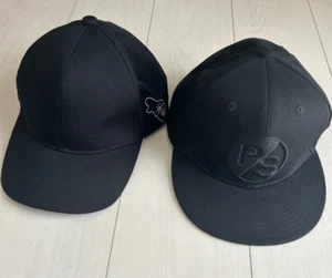 PS BY Paul Smith Set of 2 Caps Black one size fits all Cotton Cap British - Picture 1 of 15