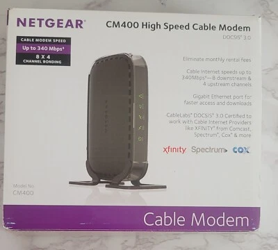 Netgear DOCSIS 30 (CM400-100NAS) 340 Mbps Foto 1 de 3