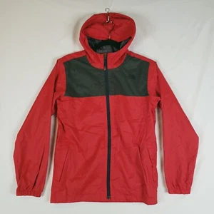 The North Face Zipline Jacket Boys Large (14/13) Red Nylon Dryvent Rain Hood - Picture 1 of 12